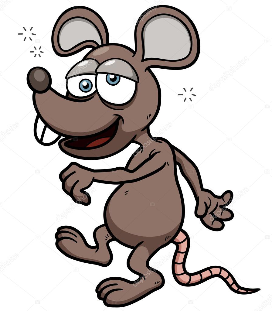 Cartoon rat dizzy