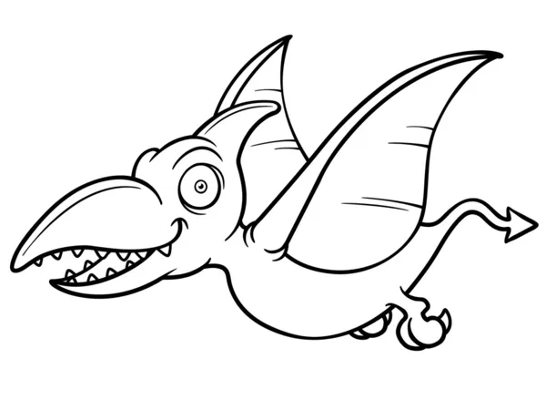 Pteranodon dos desenhos animados — Vetor de Stock