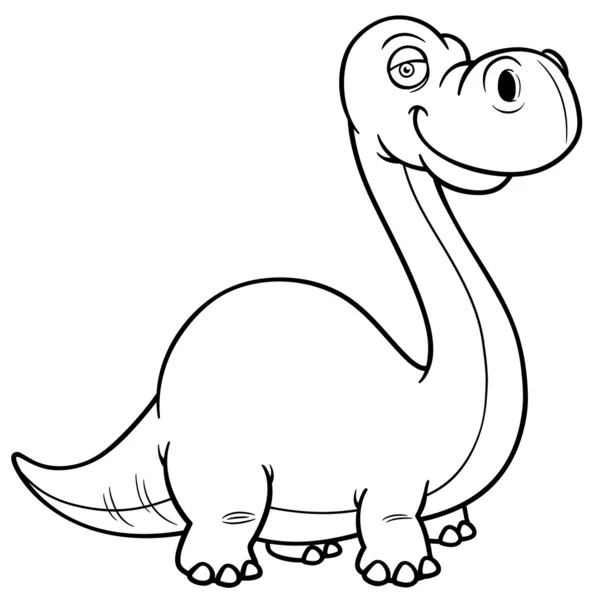 Dibujos animados de dinosaurios — Archivo Imágenes Vectoriales