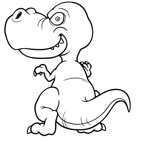 Cartoon dinosaur — Stockvector