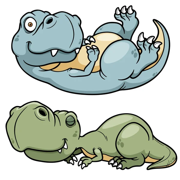 Dinosaurio de dibujos animados — Vector de stock