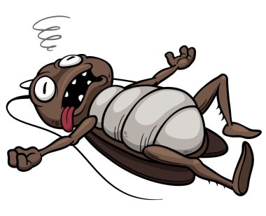 Cartoon cockroach clipart