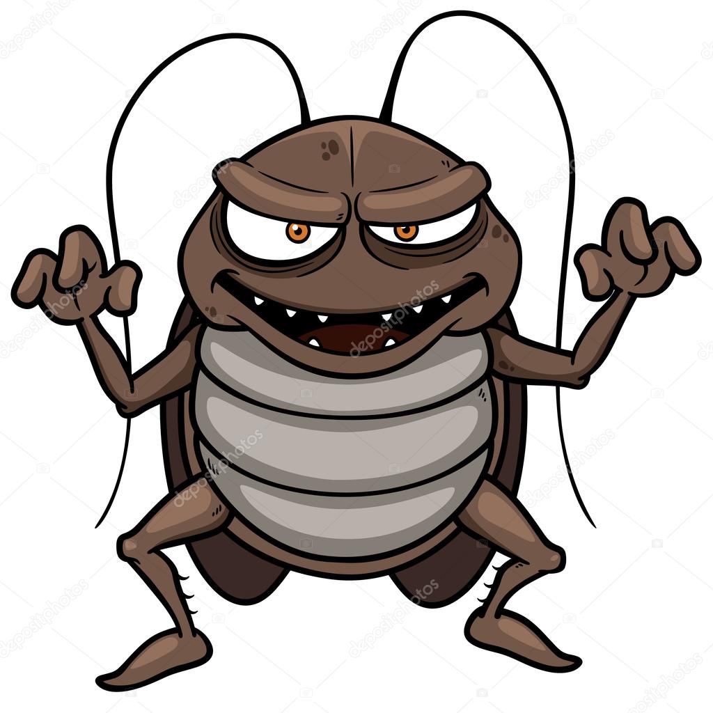 Cartoon cockroach