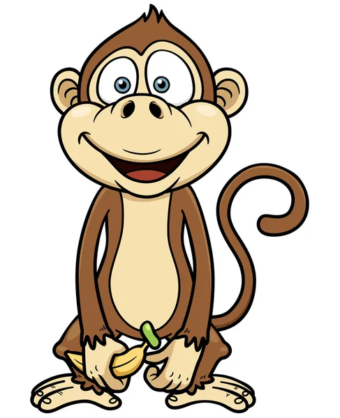 Cartoon monkey — Stock Vector