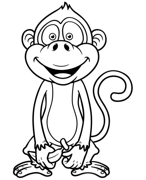 Cartoon monkey — Stock Vector