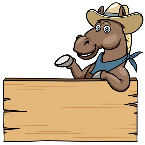 Cartoon Horse — Stock Vector