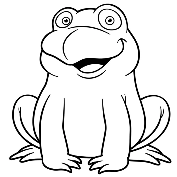 Kreslený žabák — Stockový vektor