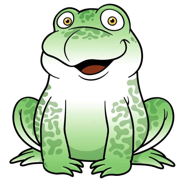 Cartoon frog — ストックベクタ