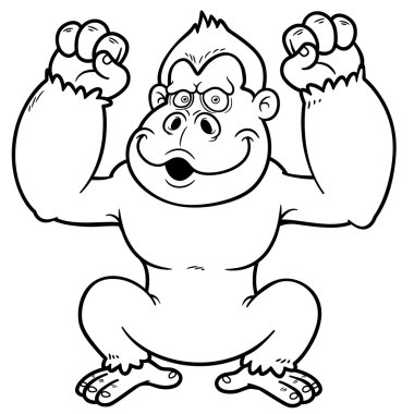 goril karikatür