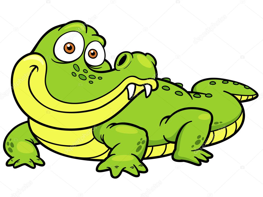 Cartoon crocodile