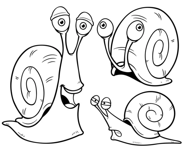 Snail cartoon — Stock Vector