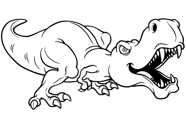 Kreslený dinosaurus — Stockový vektor