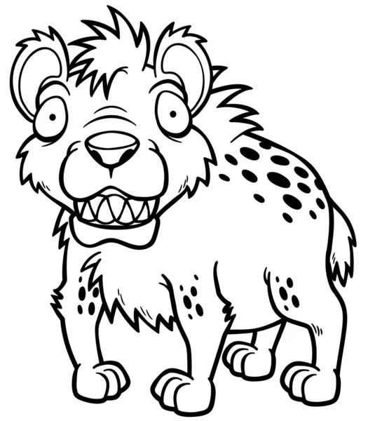 Kreslený hyena — Stockový vektor