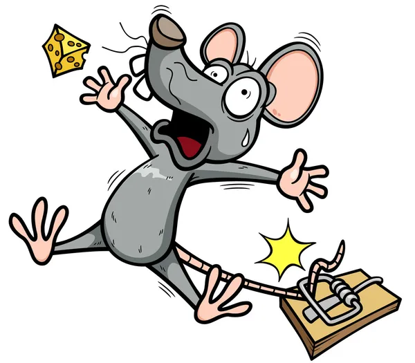 Vektor ilustrasi dari tikus - Stok Vektor