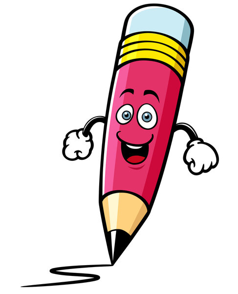Cartoon pencil
