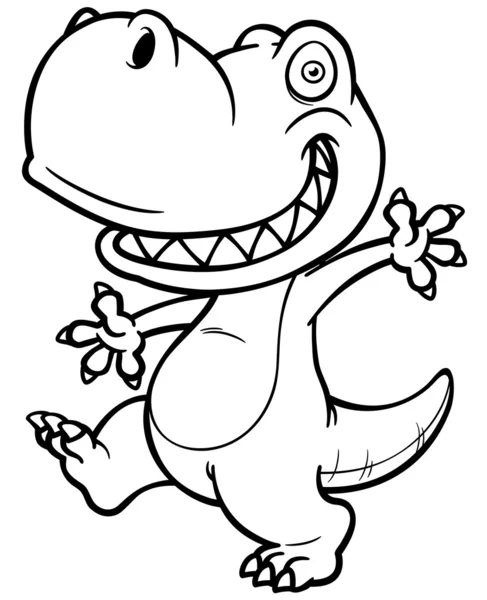 Cartoon dinosaur — Stockvector