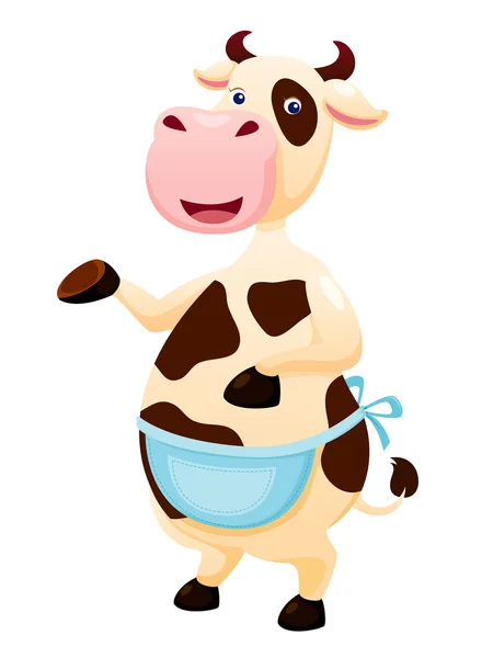 Caricatura de vaca — Vector de stock