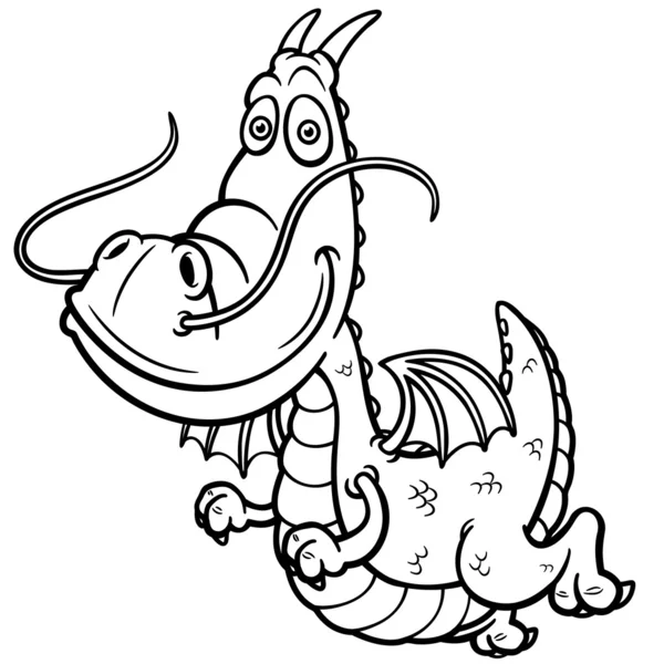 Cartoon dragon — Stock Vector