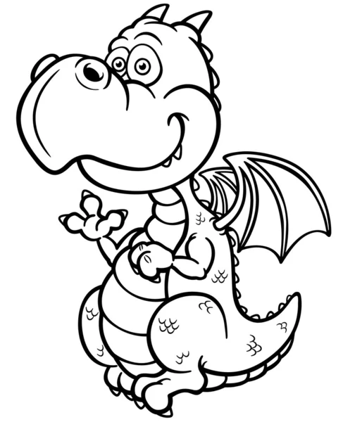Cartoon dragon — Stock Vector