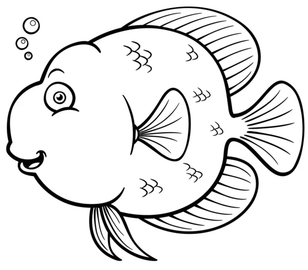 Peces de dibujos animados — Vector de stock