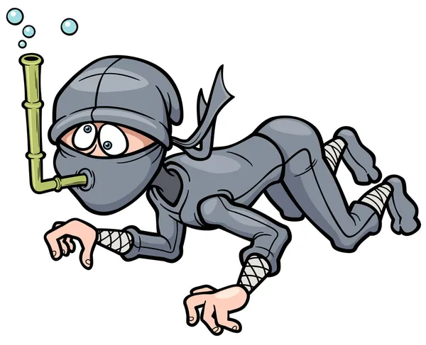 Cartoon Ninja — Stock Vector