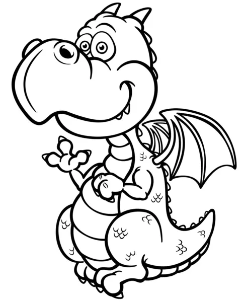 Livre De Coloriage Dragon Caractere Images Vectorielles Livre De Coloriage Dragon Caractere Vecteurs Libres De Droits Depositphotos