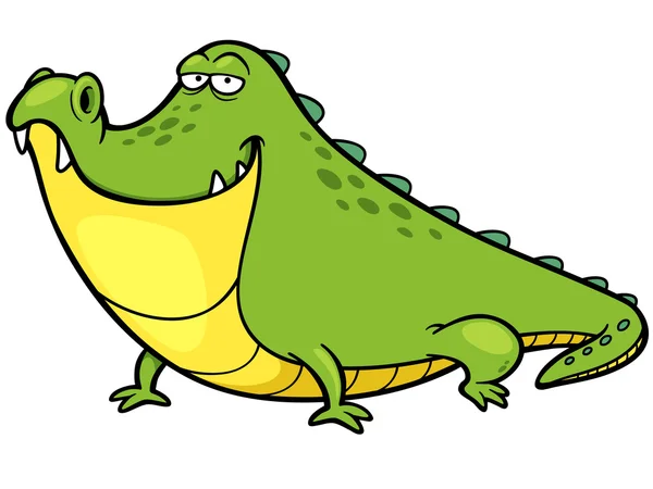 Crocodilo dos desenhos animados — Vetor de Stock