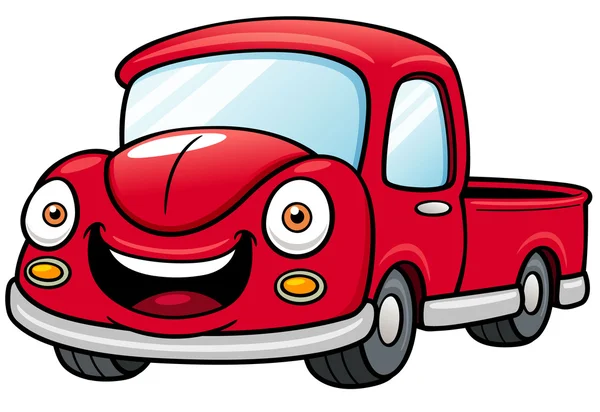 Recogida de coche de dibujos animados — Vector de stock