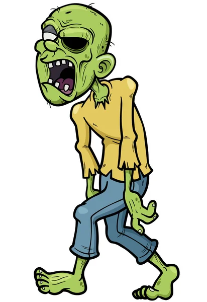 Zombie de dibujos animados — Vector de stock