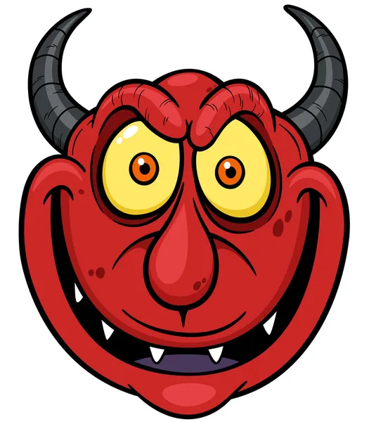 Devil face — Stock Vector