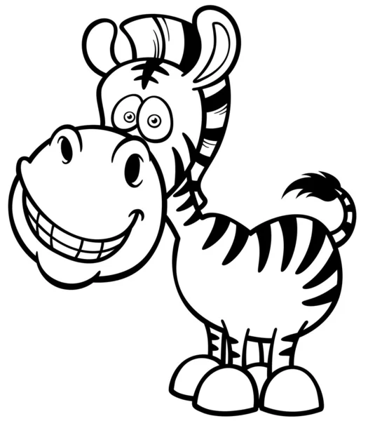 Zebra. — Vetor de Stock