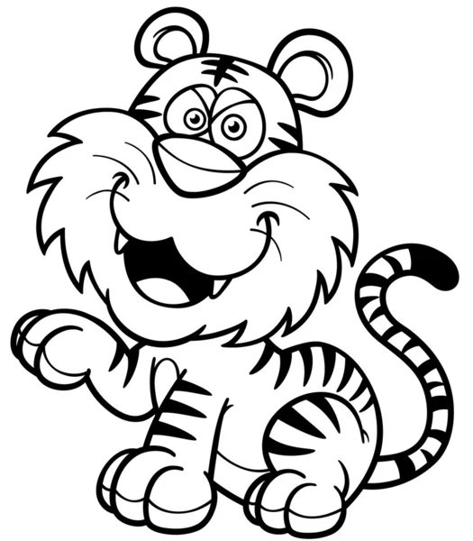 Tigru — Vector de stoc