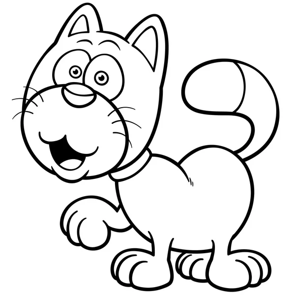 Gato de dibujos animados — Vector de stock