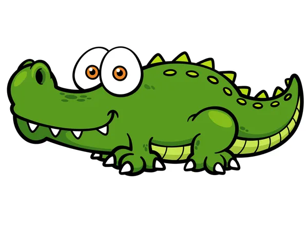 Crocodilo dos desenhos animados — Vetor de Stock