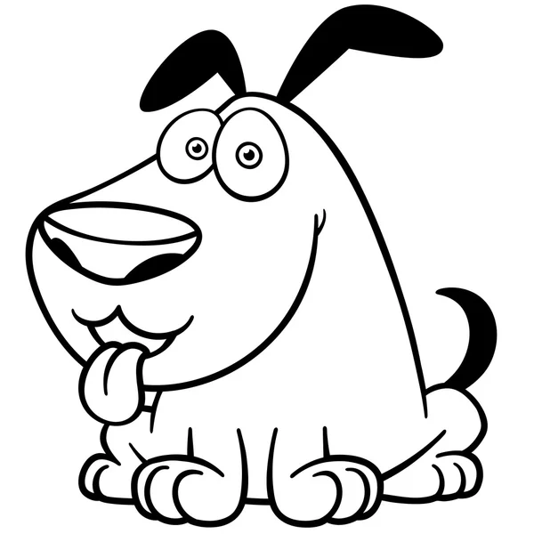 Perro de dibujos animados — Vector de stock