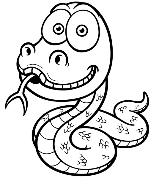Serpiente de dibujos animados — Archivo Imágenes Vectoriales
