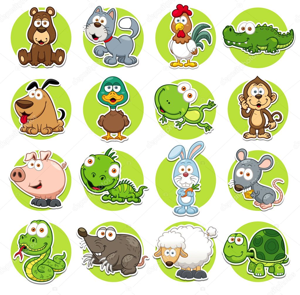 Animals set Stock Illustration by ©sararoom #48909183