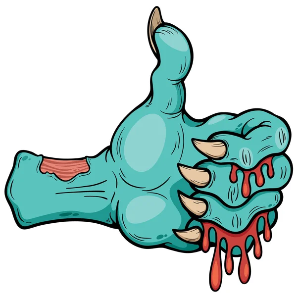 Zombie-Hand — Stockvektor