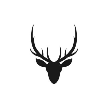 geyik boynuzu logosu, simgesi ve vektörü