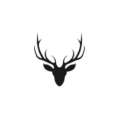 geyik boynuzu logosu, simgesi ve vektörü