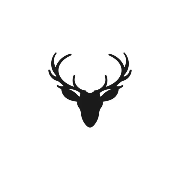Deer Antler Logo Icon Vector — Stock Vector