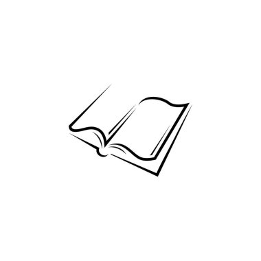 kitap logo simgesi ve vektörü