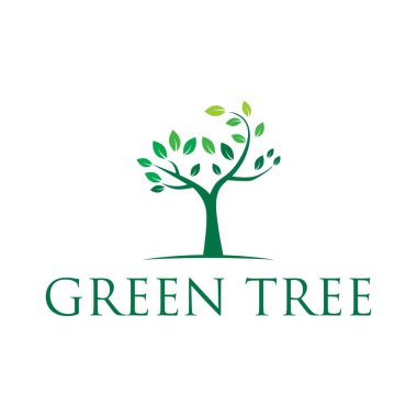 Doğa ağacı logosu, simgesi ve vektörü