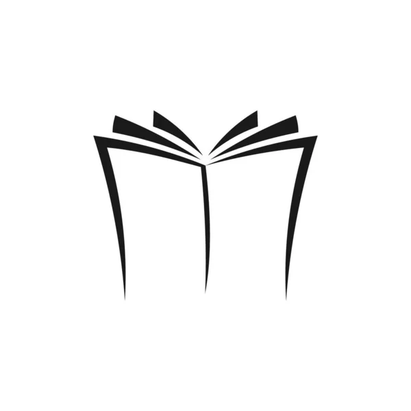 Book Logo Icon Vector — Stock Vector