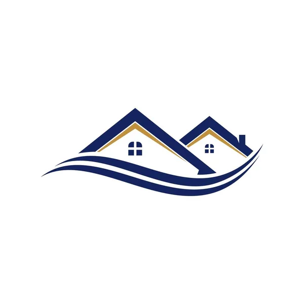Maison Immobilier Logo Vecteur — Image vectorielle