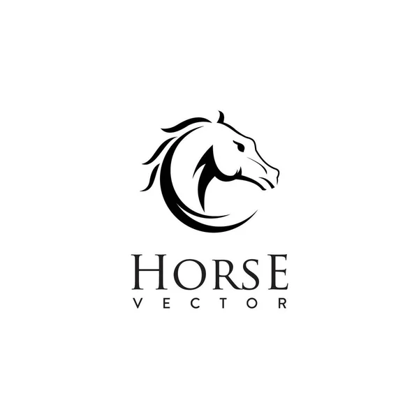 Icône Vecteur Logo Cheval — Image vectorielle