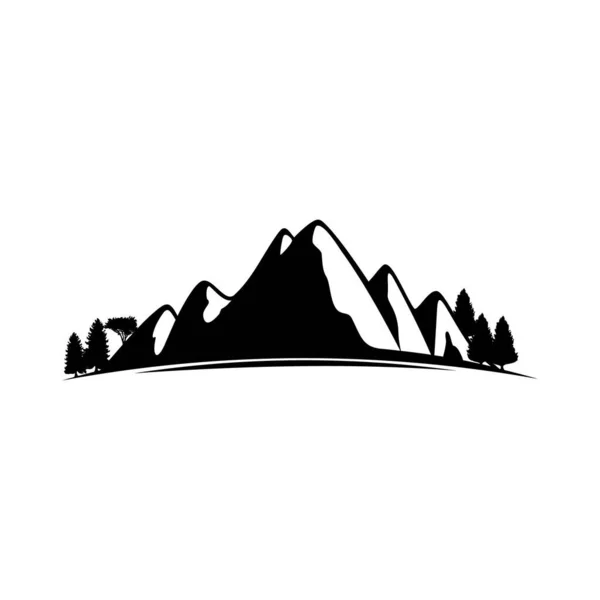 Ikona Wektor Logo Górskiego — Wektor stockowy