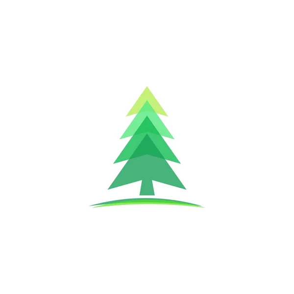 Doğa Ağacı Logosu Simgesi Vektörü — Stok Vektör