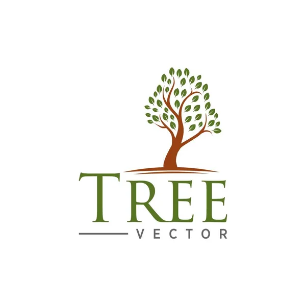 Arbre Naturel Logo Icône Vecteur — Image vectorielle