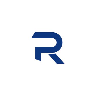 r harfi logo simgesi ve vektörü